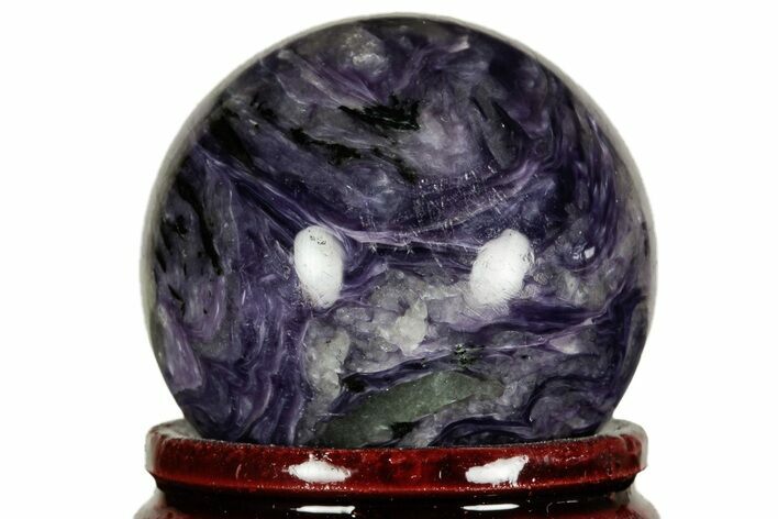 Polished Purple Charoite Sphere - Siberia #212301